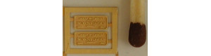 Výrobní štítky ŠKODA, 2 kusy, H0, Lepieš H050